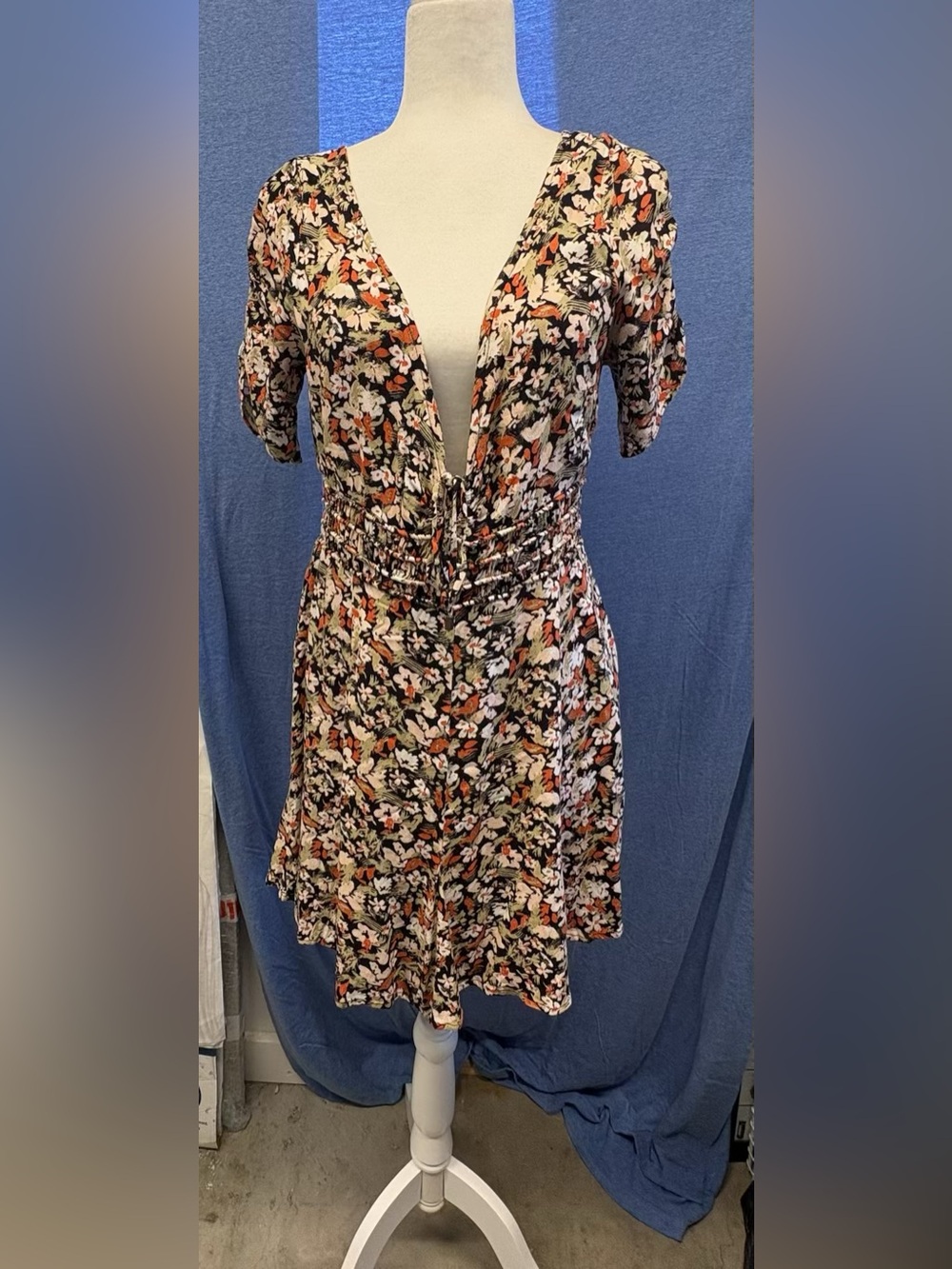 Free people tie front floral dress